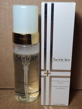 SERICIN+ EXFOLIATING & FOAMING FACIAL CLEANSER-5.1 fl oz/150 ml-BRAND NEW-SEALED